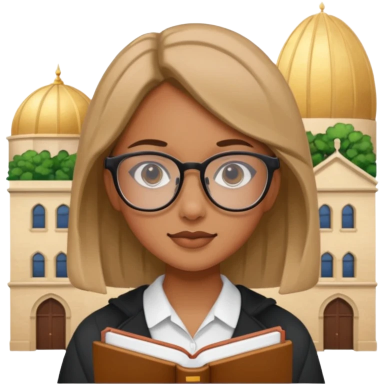 Female students studying abroad emoji