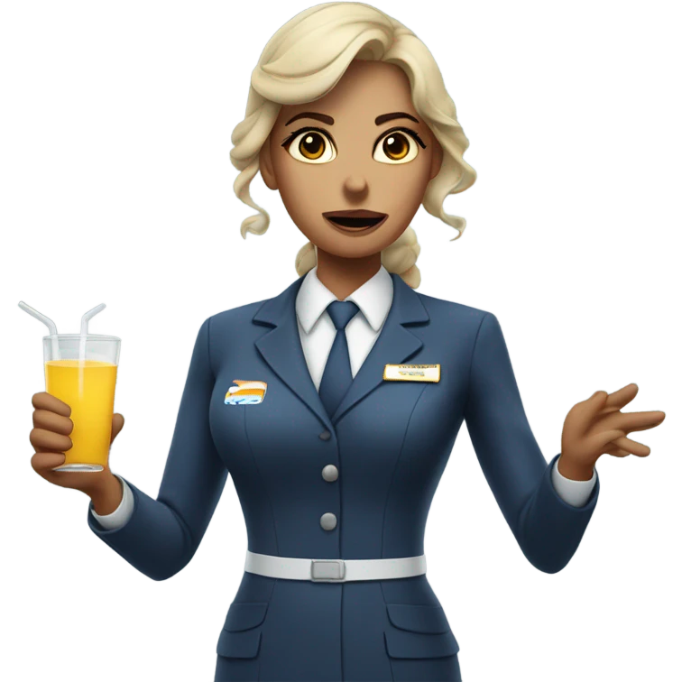 Stupid flight attendant  emoji