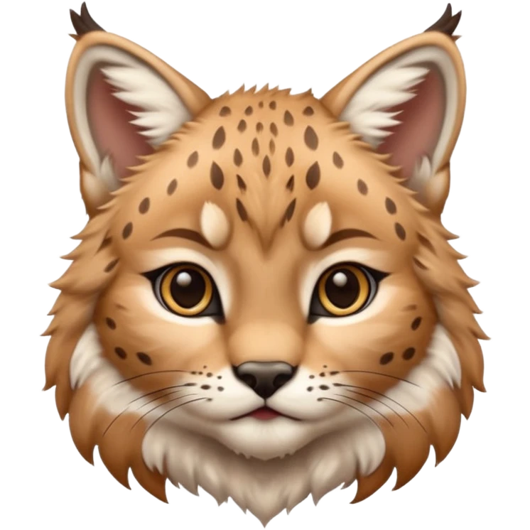 A high-resolution photo-realistic digital illustration of a baby lynx, chest upward A high-resolution, photo-realistic digital illustration of a majestic young Eurasian lynx, shown from the shoulder upwards with lynx markings emoji