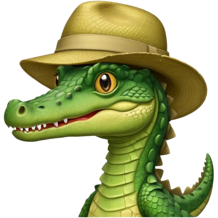 explorer crocodile emoji