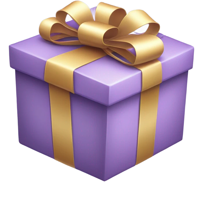 light purple present emoji
