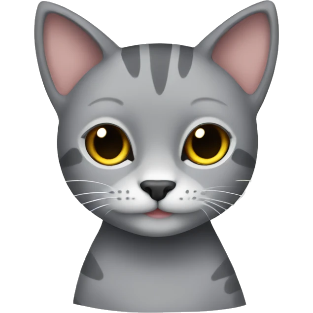 gray cat wearing pijama  emoji