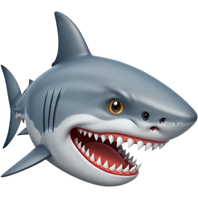 A angry shark emoji