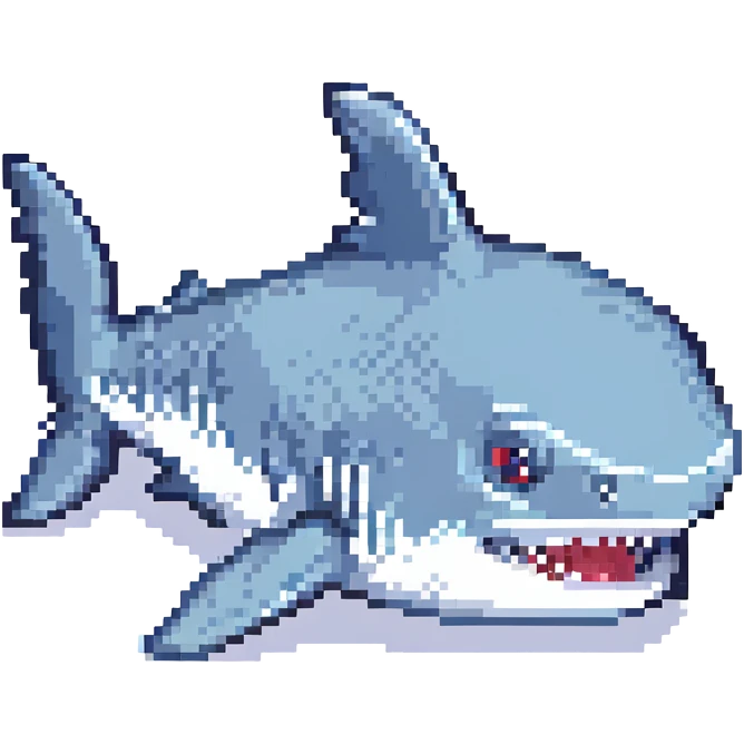 cute shark emoji