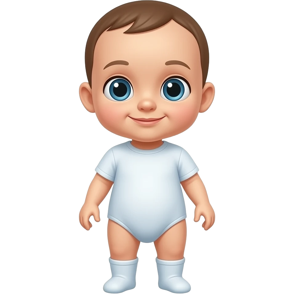 Um bebe   com o corpo inteiro emoji