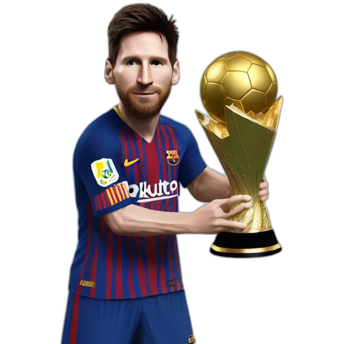 messi con la copa libertadores emoji