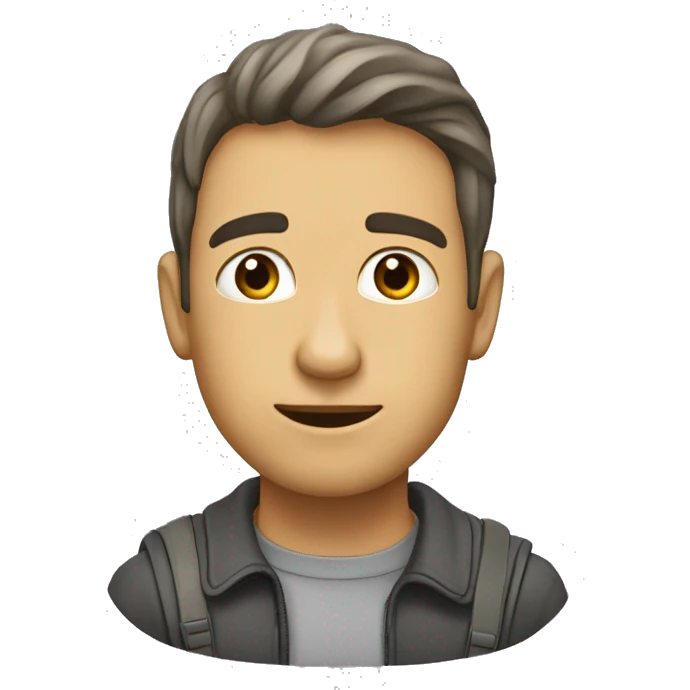 Серый французский бульдог  emoji