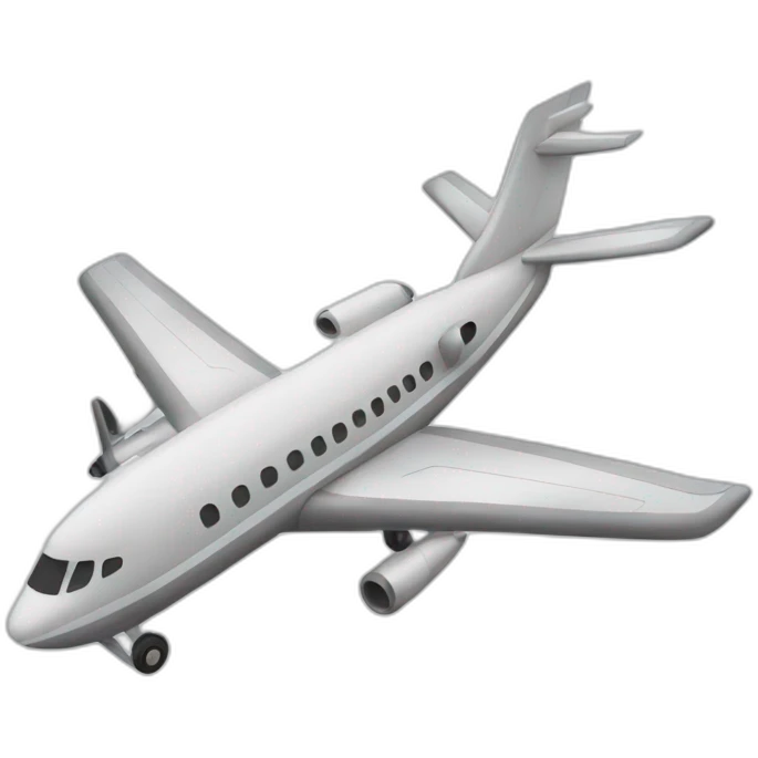 Avion qui rentre dans deux tours emoji