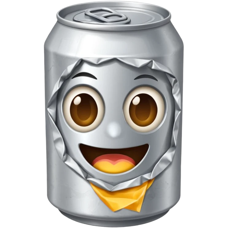 crumpled aluminum can emoji
