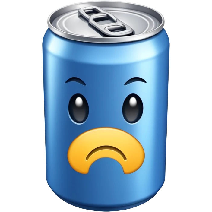 blue can emoji