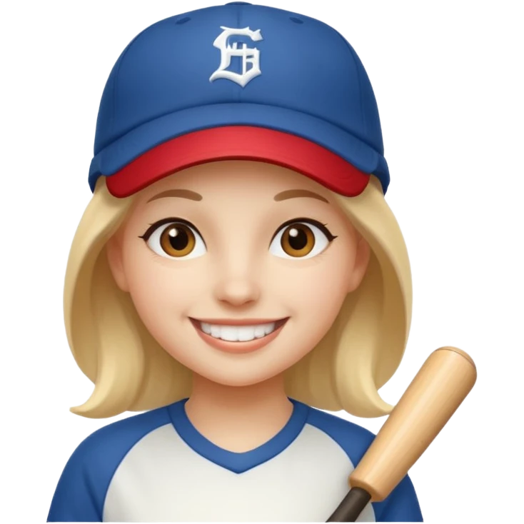 baseball hat girl emoji