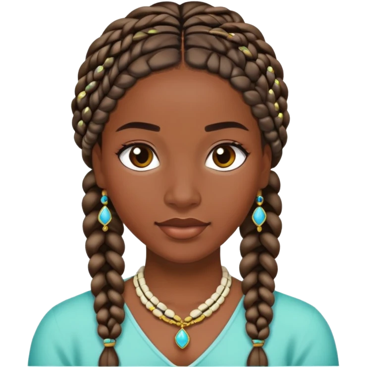 Jasmine braids emoji