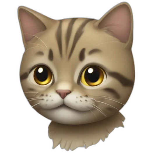 Chat sur une fusée emoji