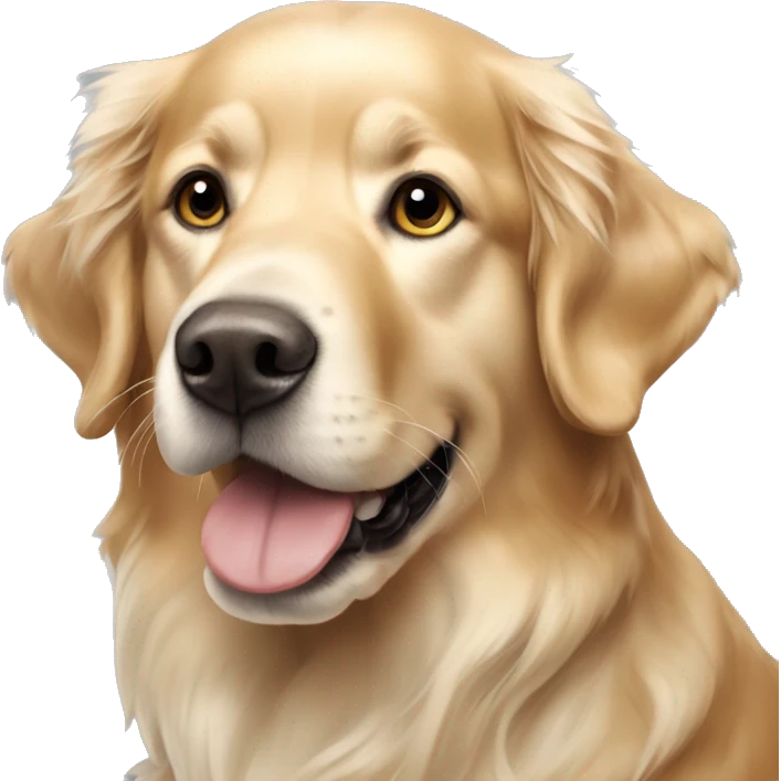 merle golden retriever emoji