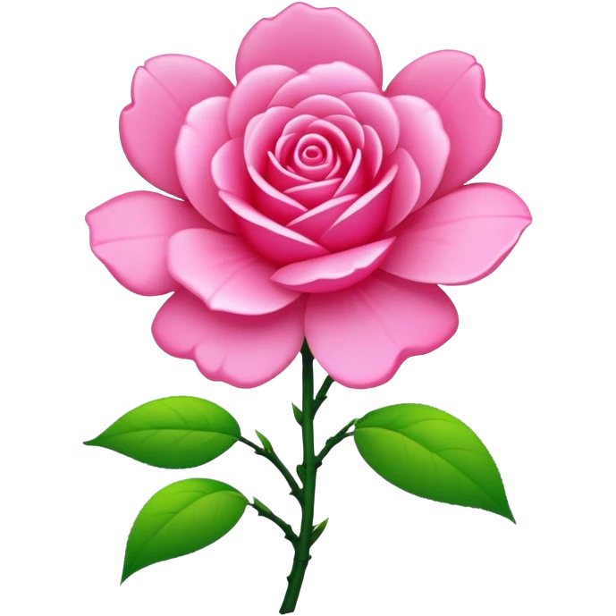 Fleur de Sakura rose en néon pas rempli emoji