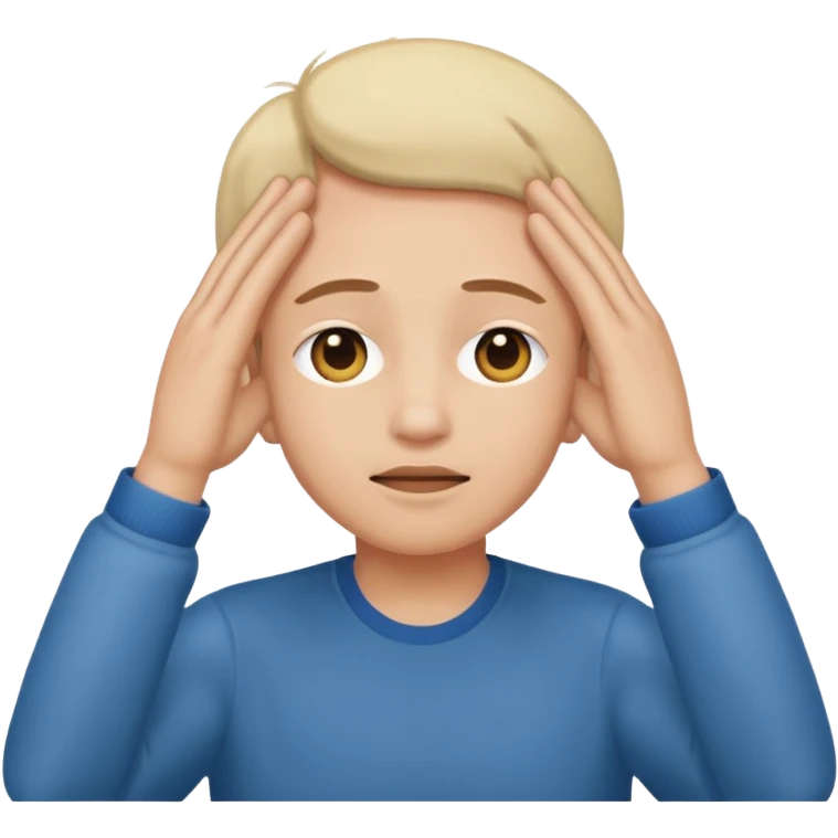 Visage avec des main sur les yeux  emoji