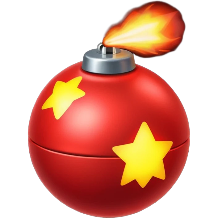 red bomb emoji