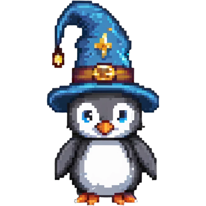 penguin wizrad emoji