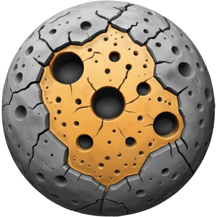 planet with a lot of craters emoji