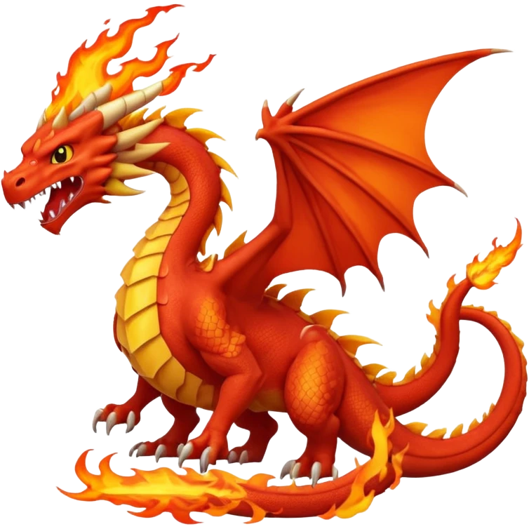 Red pokemon dragon  emoji