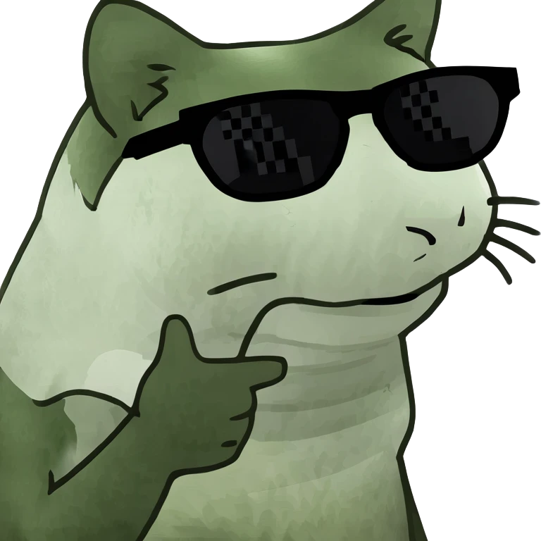 Cat with sunglasses emoji