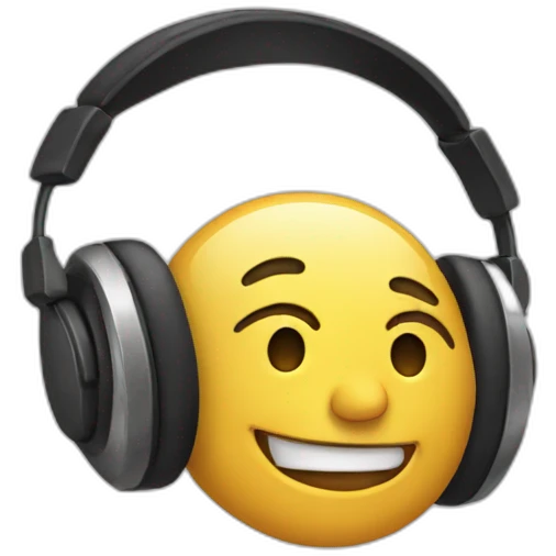 Listening music emoji