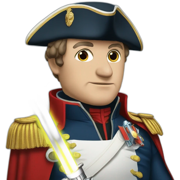 Napoleon with lightsaber emoji
