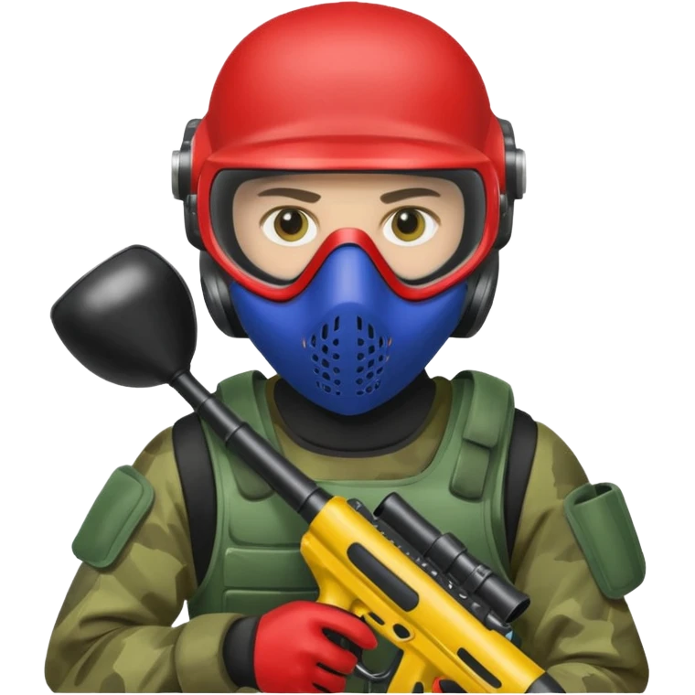 paintball player emoji