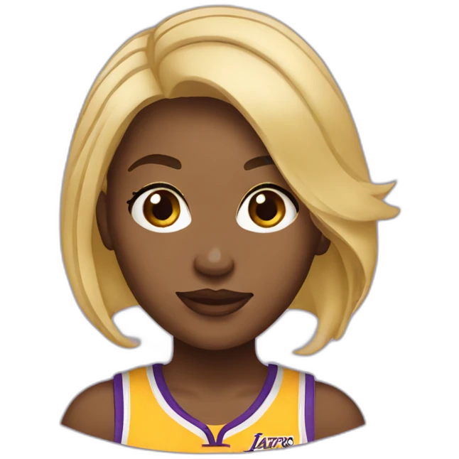 lakers girl blonde emoji