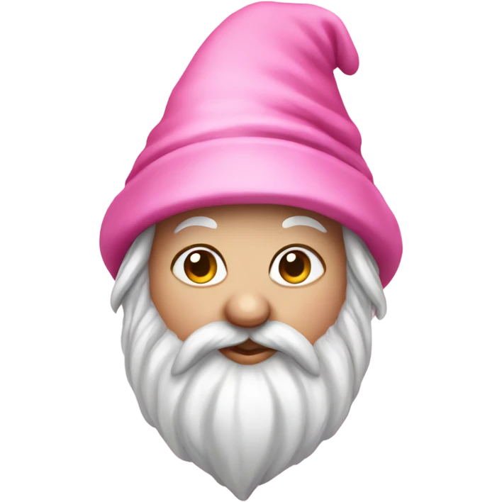 A very girly gnome wearing a lot of pink emoji