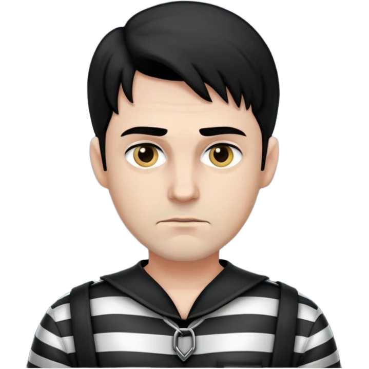 A man wearing jailer dress emoji
