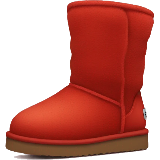 red ugg emoji