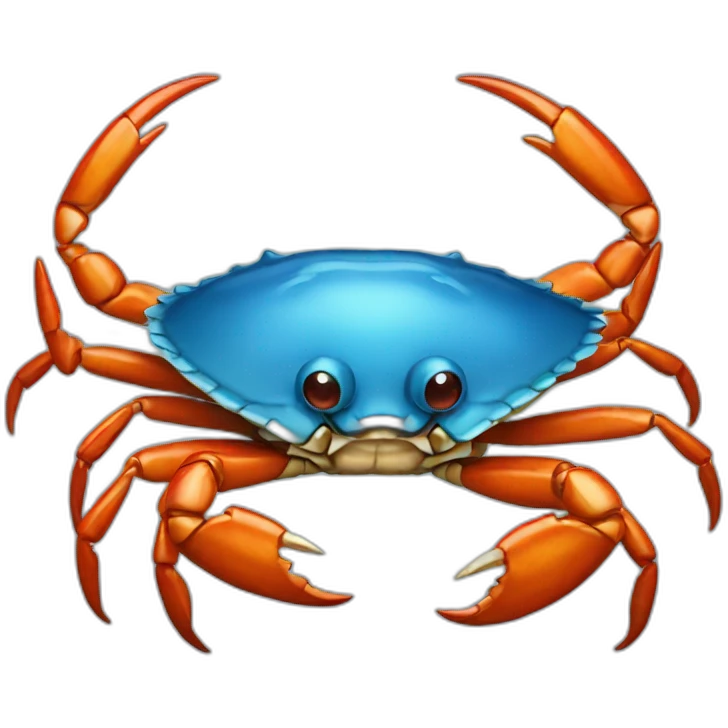 Blue crab emoji