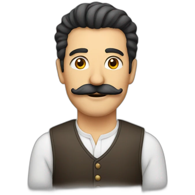 Turkish man with mustache emoji