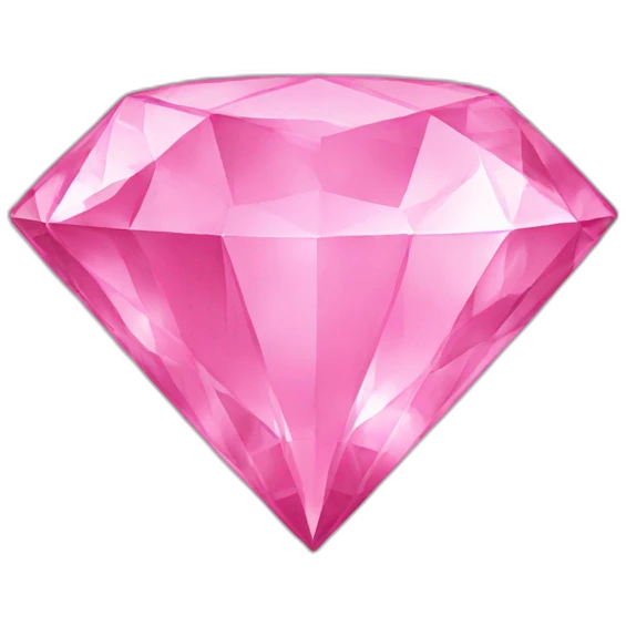 Pink diamond emoji