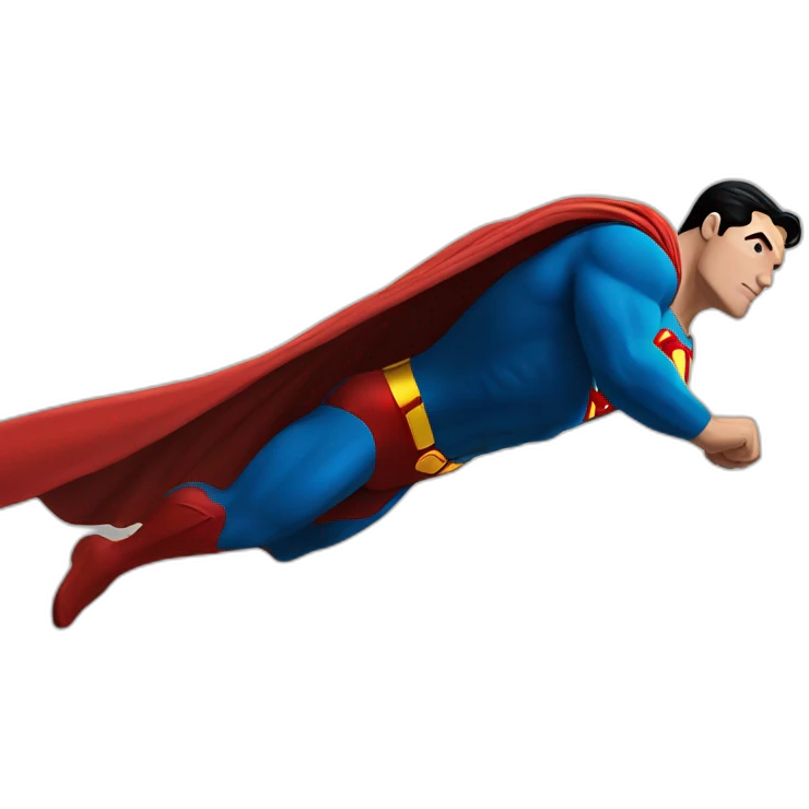 superman landing emoji