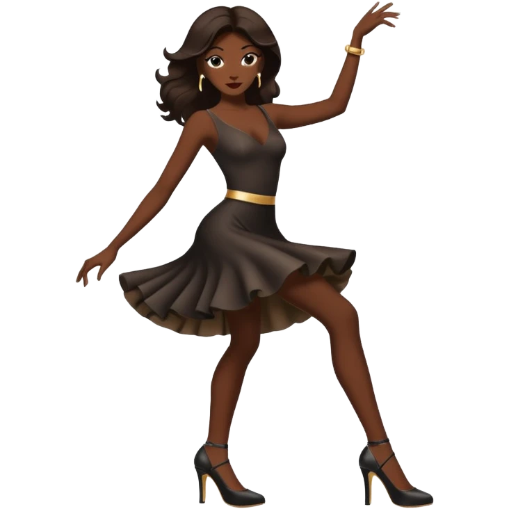 dancing silhouette with high heels emoji