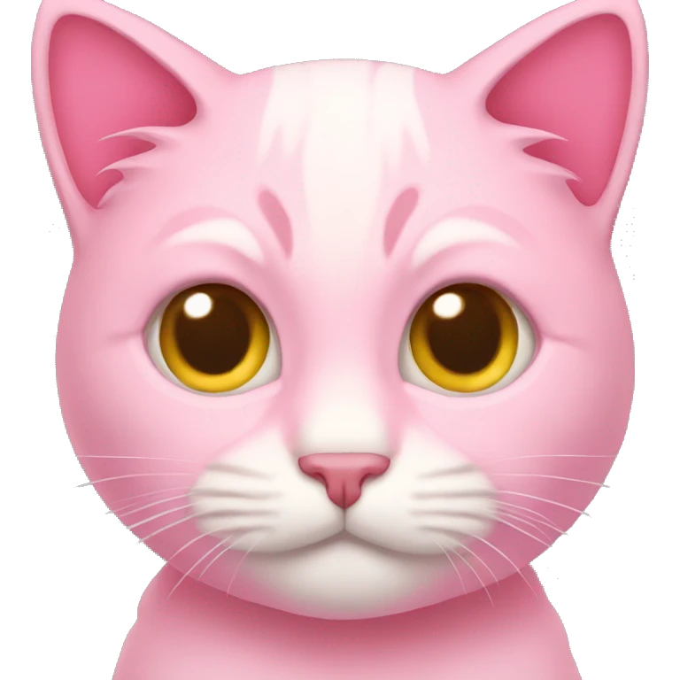 Pink cat emoji