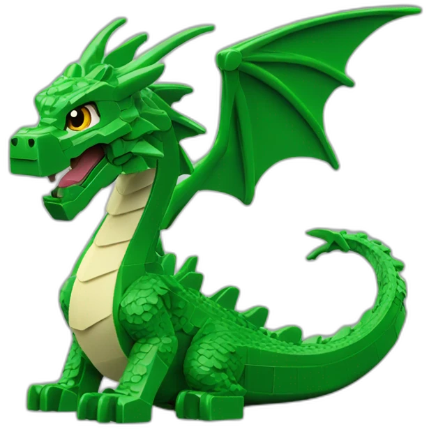 green gragon lego emoji