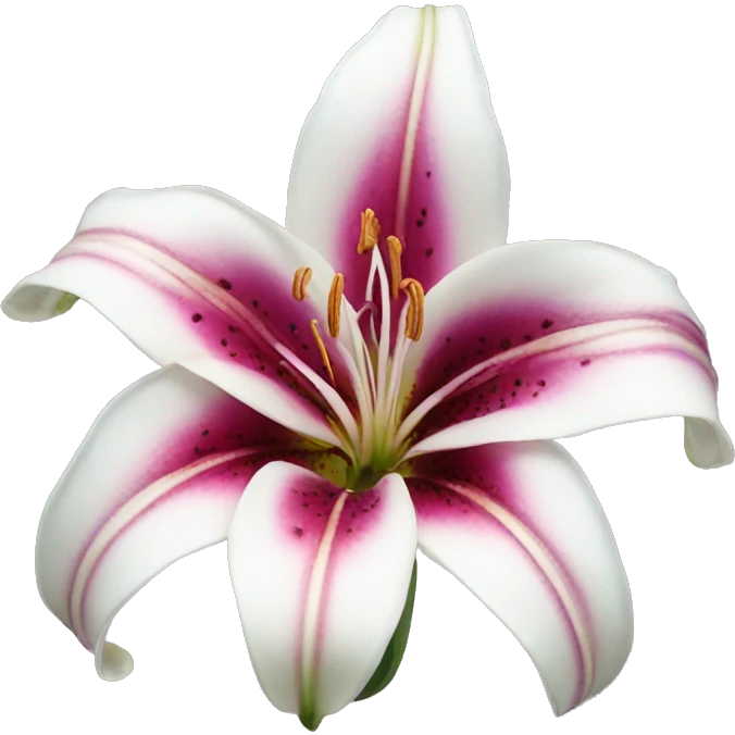 Lily flower stargazer emoji