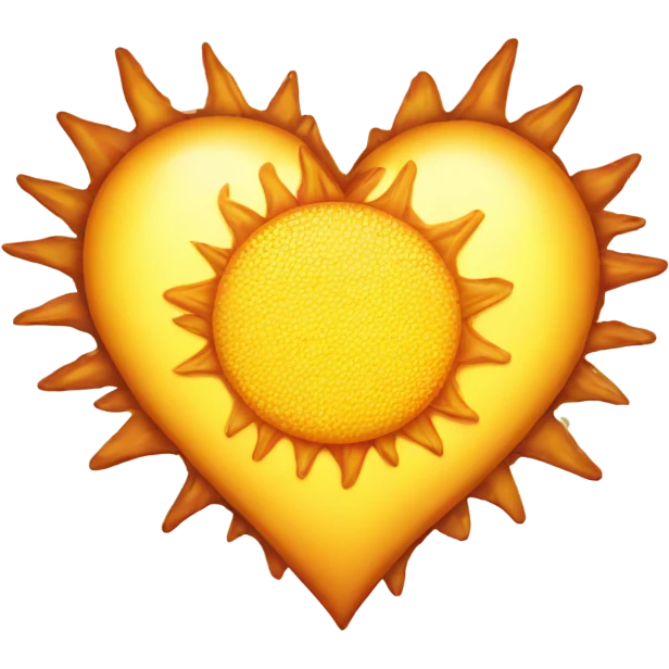 Sun heart emoji