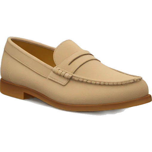 Beige suede Loafers emoji