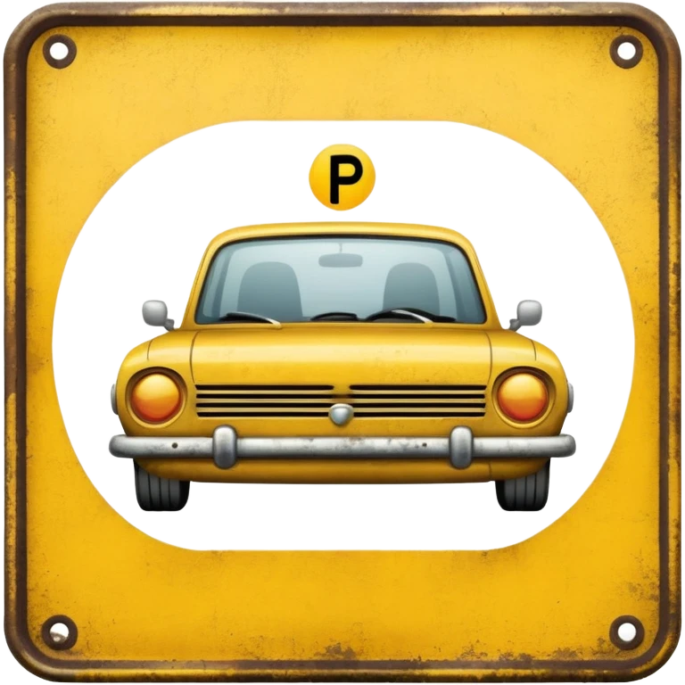 Sign for parking in mustard color. 😊

 emoji