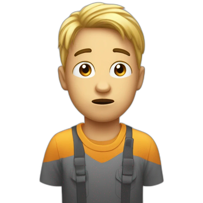 It was not me, I am innocent confused nervous little man raising palms up in surrender and staring emoji