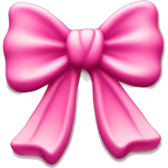Pink bow wax stamp emoji