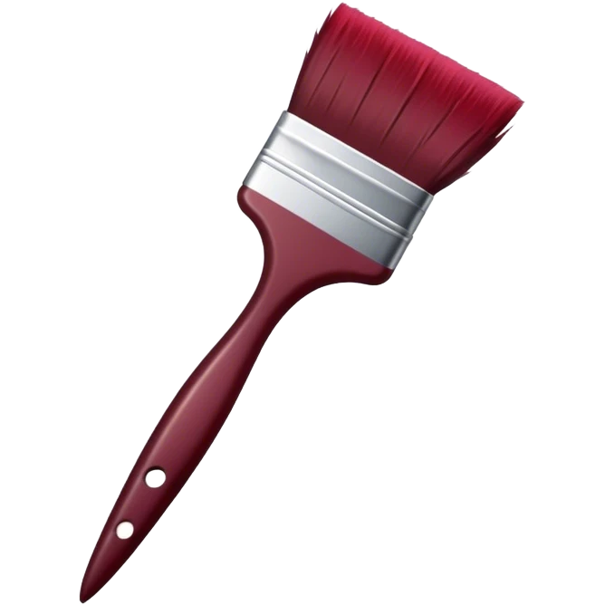 burgundy paintbrush emoji