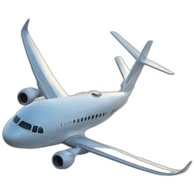 Avion dans des tours emoji