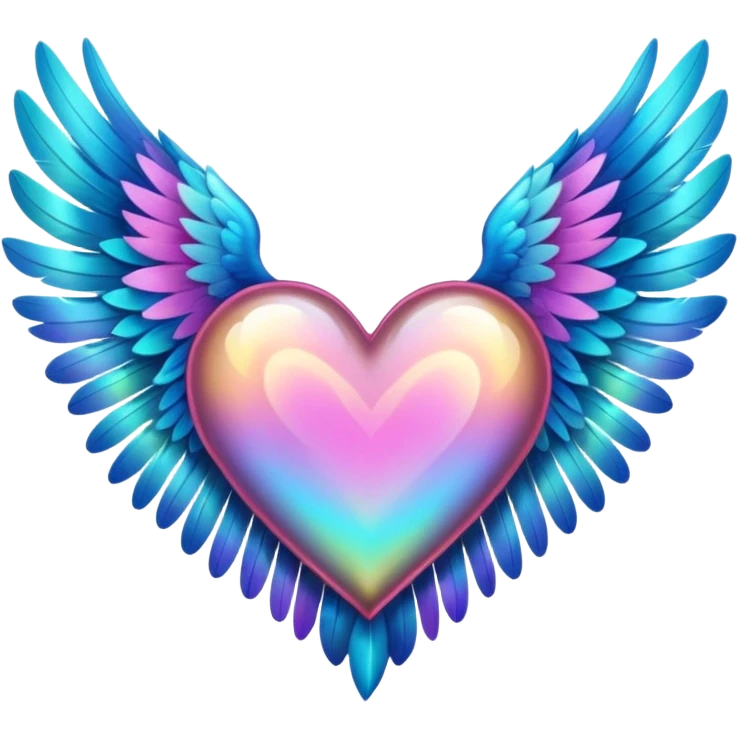 fairytale wings heart emoji