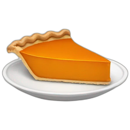 Pumpkin pie emoji
