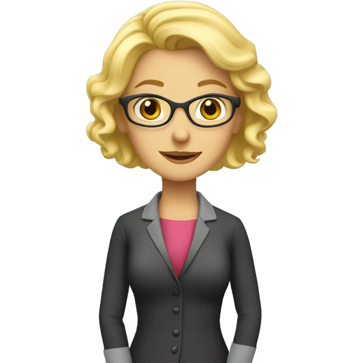 blonde woman- teacher emoji